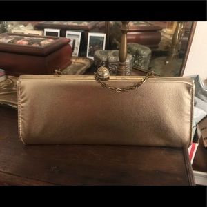 Vintage gold clutch purse